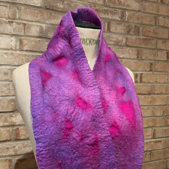 Hand Felted Scarf - Picture 2 of 4